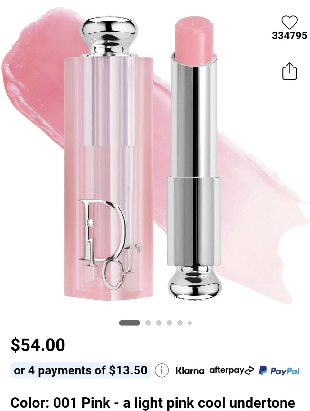 Dior Addict Lip Glow Balm (001 - Pink )